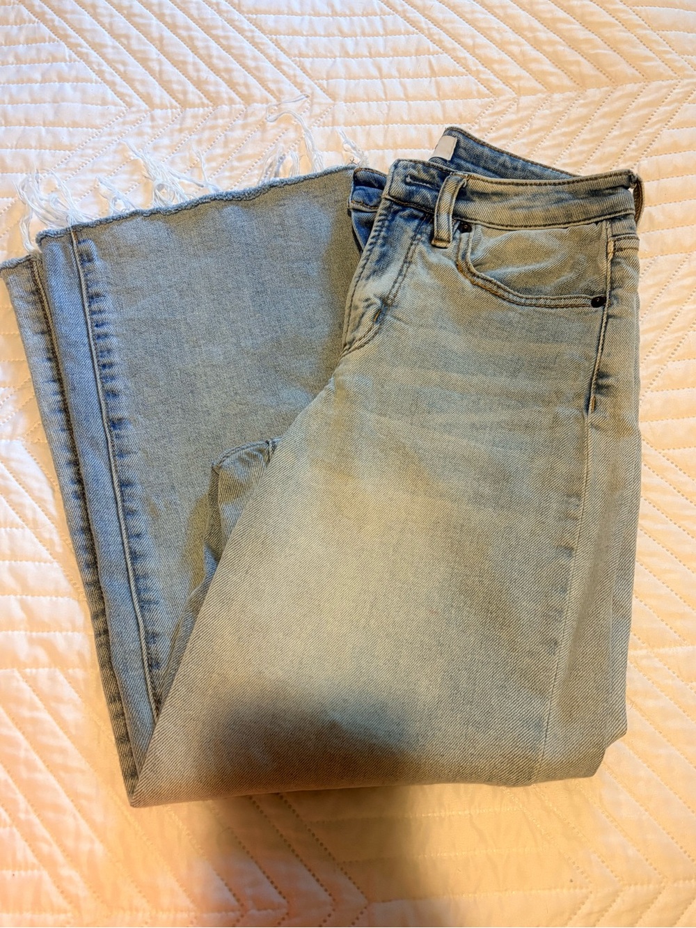 Oat high rise cropped jeans